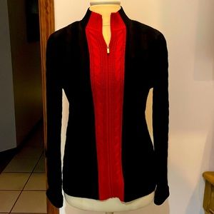 Navy and Red St John Sweater Sz P